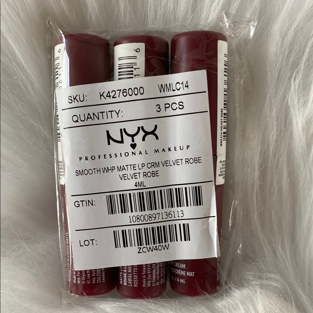 New 3 pack of NYX smooth whip Matte Lip cream velvet robe - Picture 7 of 9
